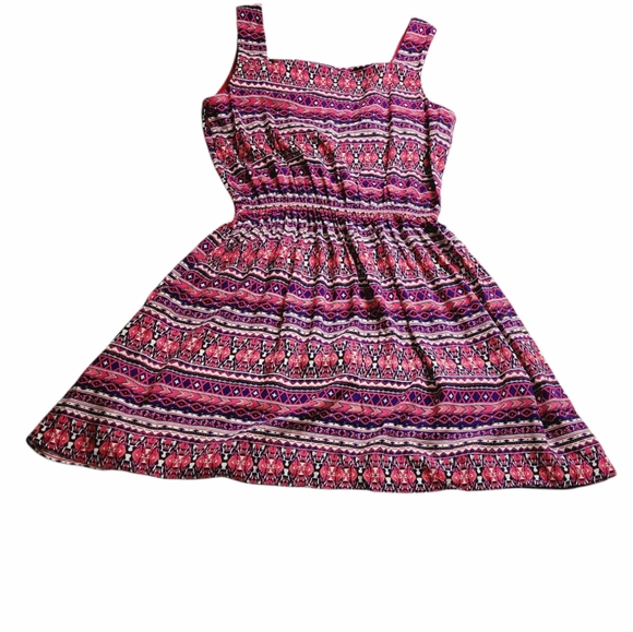 Cloud Sky Women's Summer Multi Print Mini Dress Women's Size M - Picture 2 of 7